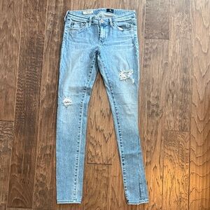 AG Adriano Goldschmied Light Blue Skinny Jeans